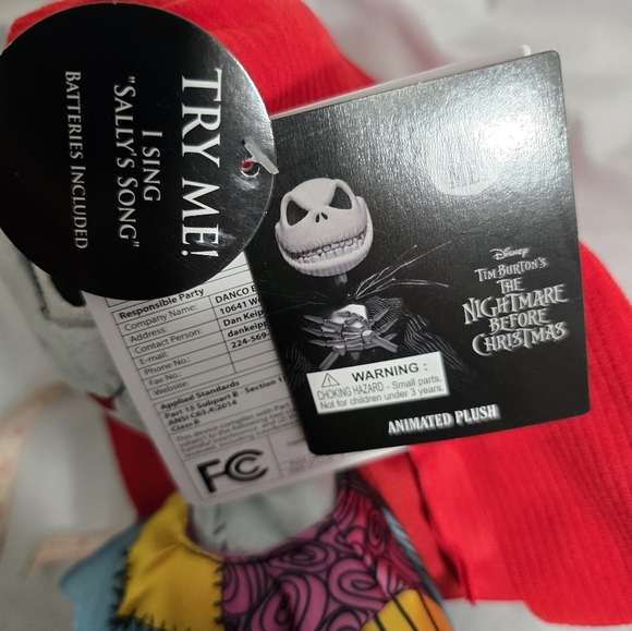 NBC Nightmare before Christmas disney nbc sally animated plush nwt - Picture 9 of 10